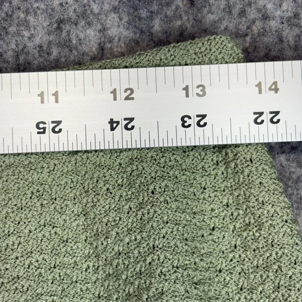 St John Knit 3pc Suit Set Jacket Skirt‎ Top Womens Size 6 Sage Green Vintage